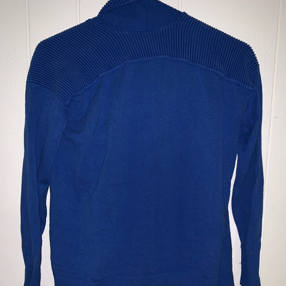 Blue cardigan